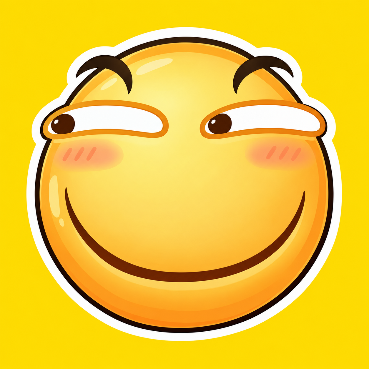 Huaji smiley sticker